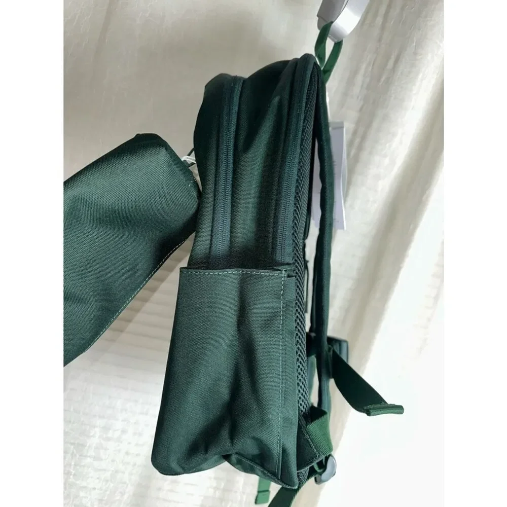 LACOSTE HUNTER GREEN SINOPLE BACKPACK PENCIL CASE Unisex 3 pocket